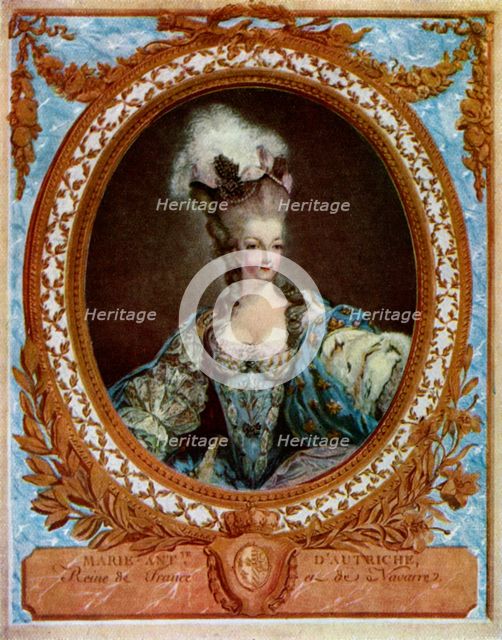 Marie Antoinette (1755-1793), queen consort of King Louis XVI of France, 1777 (1931).Artist: Jean-François Janinet   