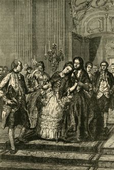 Marie Antoinette Taking Leave of the Mother, (1770) 1890. Creator: Unknown