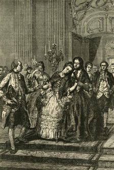 Marie Antoinette Taking Leave of the Mother, (1770) 1890. Creator: Unknown