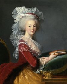 Marie Antoinette with a book