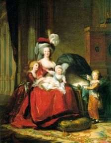 Marie Antoinette and her children 1787