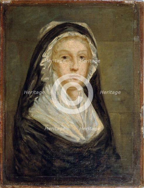 Marie Antoinette at the Conciergerie, 1793. Creator: Prieur, Sophie (active ca 1800).