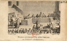 Marie Antoinette at the Revolutionary Tribunal, 1806. Creator: Dupréel, Jean-Baptiste-Michel (1757-1828)