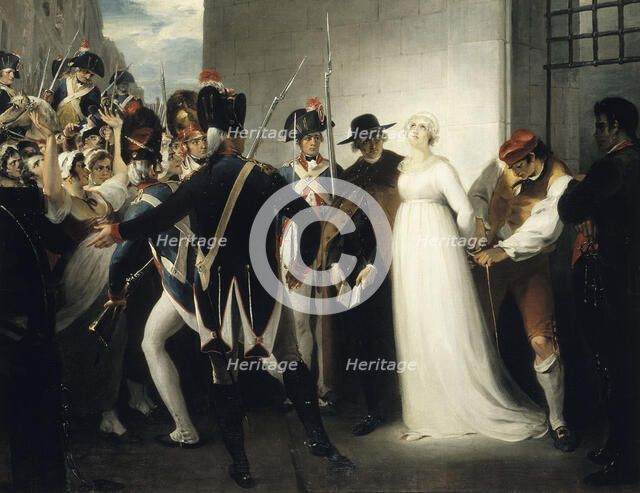 Marie Antoinette Being Taken to Her Execution on 16 October 1793, 1794. Artist: Hamilton, William (1751-1801)