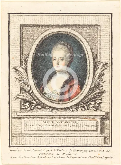 Marie-Antoinette, Dauphine. Creator: Louis Marin Bonnet.