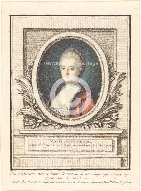 Marie-Antoinette, Dauphine. Creator: Louis Marin Bonnet.