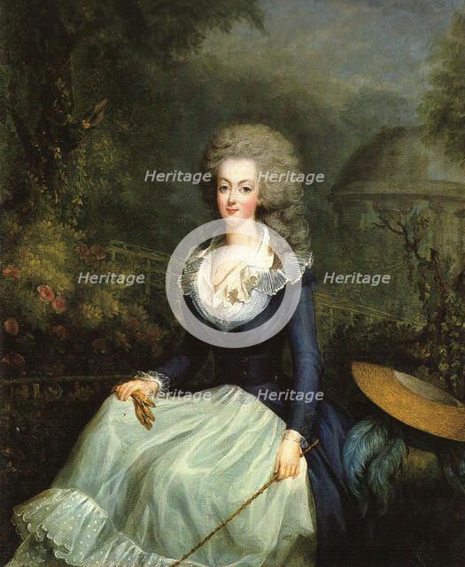 Marié-Antoinette devant le temple de l'Amour. Creator: Gautier Dagoty, Jean-Baptiste André (1740-1786).