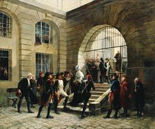 Marie-Antoinette leaving the Conciergerie, October 16, 1793, 1885. Creator: Cain, Georges (1856-1919)