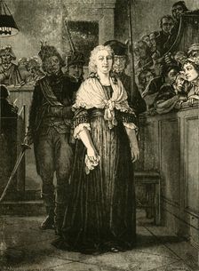 Marie Antoinette Leaving the Revolutionary Tribunal 1793, (1890). Creator: Unknown