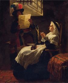 Marie Antoinette Listening to the Act of Accusation the Day Before Her Trial, 1860s
