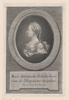Marie Antoinette, Princess, 1770. Creator: Guillaume Phillipe Benoist