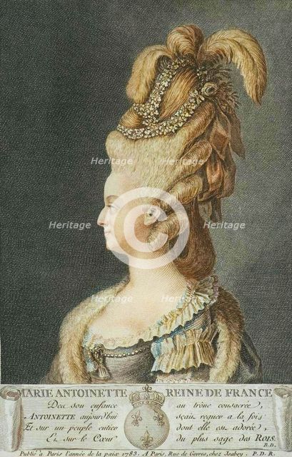 Marie Antoinette, Queen of France, 1783. Creator: Jean-Baptiste Isabey.