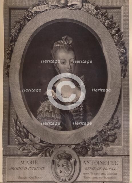 Marie Antoinette, Queen of France, late 18th century (1894). Creator: Louis Jacques Cathelin.