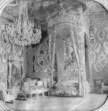 Marie Antoinette's bedroom, Palace of Fontainebleau, France, late 19th or early 20th century