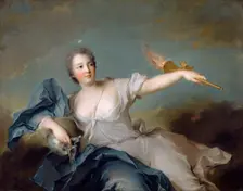 Marie-Anne de Nesle, marquise de La Tournelle, duchesse de Châteauroux (1717-1744). Artist: Nattier, Jean-Marc (1685-1766)