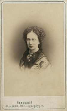 Marie Alexandrovna, wife of Alexander II, Emperor of Russia, head-and-..., between 1870 and 86. Creator: Unknown