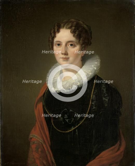 Marie Allebé-Herckenrath, Grandmother of the Painter August Allebé, 1820. Creator: Cornelis Kruseman.