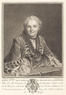 Marie Gallelise de la Fontaine. Creator: Louis Michel Petit