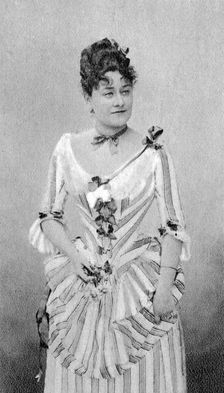 Marie Grisier Montbazon, French mezzo-soprano and actress, 1877