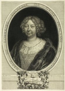 Marie de Lorraine, Duchesse de Guise, Princesse de Joinville, 1684. Creator: Antoine Masson