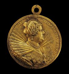 Marie de Medici, 1573-1642, Wife of King Henri IV of France 1600 [obverse]. Creator: Abraham Dupre