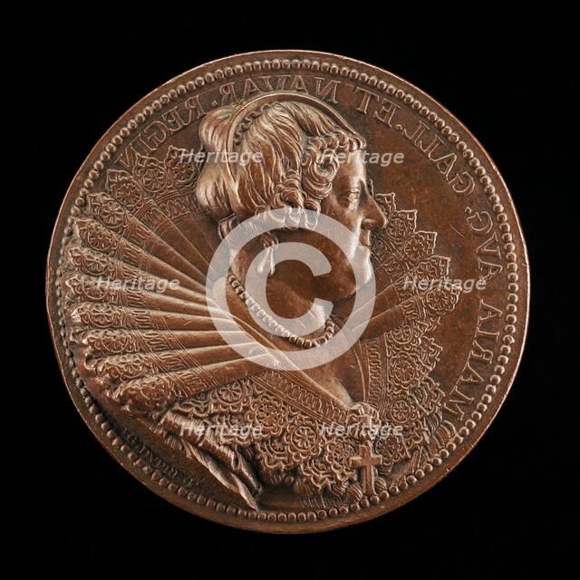 Marie de' Medici, 1573-1642, Wife of King Henri IV of France 1600 [obverse], 1624. Creator: Abraham Dupre.