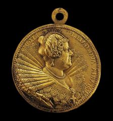 Marie de Medici, 1573-1642, Wife of King Henri IV of France 1600 [obverse]. Creator: Abraham Dupre