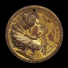 Marie de Medici, 1573-1642, Queen Regent of France 1610-1617 [obverse], 1615. Creator: Abraham Dupre