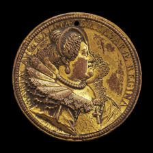 Marie de Medici, 1573-1642, Queen Regent of France 1610-1617 [obverse], 1615. Creator: Abraham Dupre