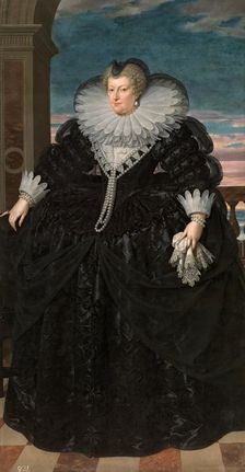 Marie de Medici as widow, 1617. Creator: Frans Pourbus the Younger