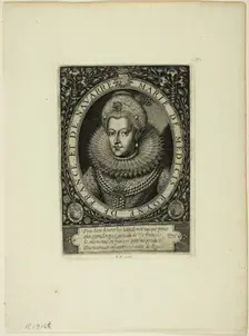 Marie de Médicis, Queen of France, Second Wife of Henry IV, n.d. Creator: Thomas de Leu