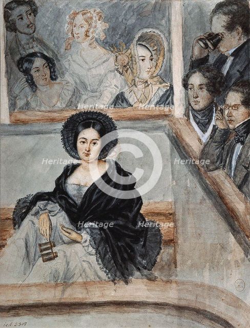 Marie Duplessis (1824-1847), La Dame aux Camélias, 1845.