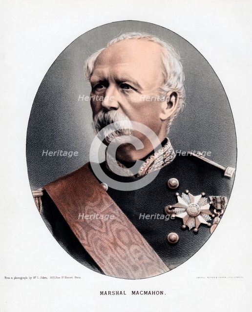 Marie Edme Patrice Maurice MacMahon, Duc de Magenta, French soldier and statesman, c1880. Artist: Anon