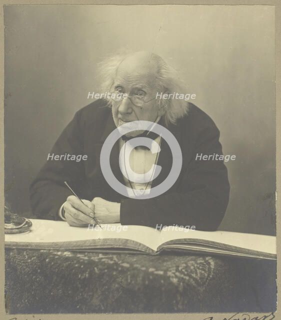 Marie-Eugène Chevreul, 1886. Creator: Paul Nadar.