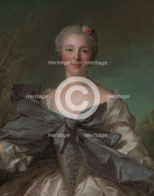 Marie Françoise de La Cropte de St. Abre, Marquise d'Argence (born 1714), 1744. Creator: Jean-Marc Nattier.
