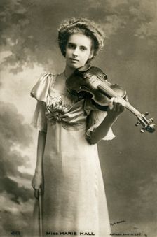 Marie Hall, English violinist, c1903.Artist: Rotary Photo