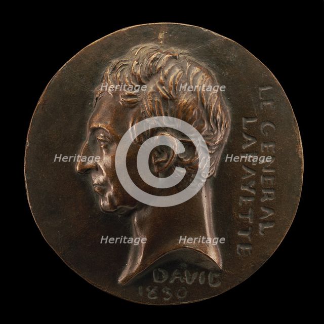 Marie-Joseph-Paul-Yves-Roch-Gilbert du Motier, 1757-1834, Marquis de Lafayette..., 1830. Creator: Pierre-Jean David d'Angers.