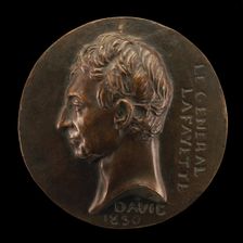 Marie-Joseph-Paul-Yves-Roch-Gilbert du Motier, 1757-1834, Marquis de Lafayette..., 1830. Creator: Pierre-Jean David d'Angers