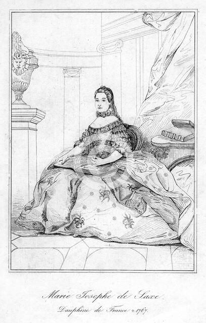 Marie-Josèphe of Saxony, Dauphine of France. Artist: Unknown