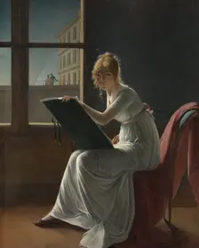 Marie Joséphine Charlotte du Val d'Ognes (1786-1868), 1801. Creator: Marie-Denise Villers