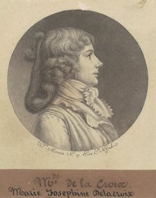 Marie Josephine Delacroix, 1797. Creator: Charles Balthazar Julien Févret de Saint-Mémin
