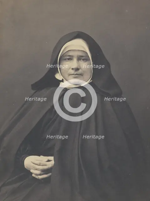 Marie Jamet, Mother Superior of Little Sisters of the Poor, 1860-1865. Creator: Nadar.