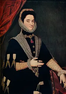 Marie of Austria - Empress of Germany, 1528-1603 16th century, (1910). Artist: Juan Pantoja de la Cruz
