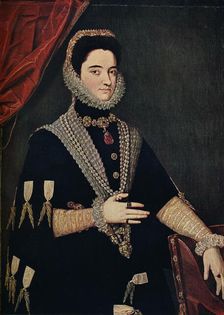 Marie of Austria - Empress of Germany, 1528-1603 16th century, (1910). Artist: Juan Pantoja de la Cruz