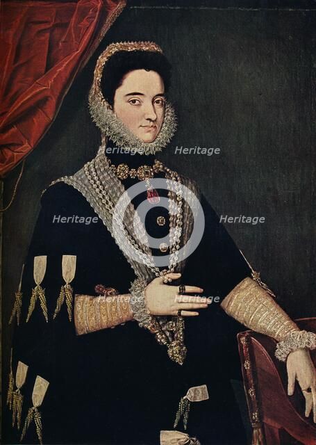 'Marie of Austria - Empress of Germany, 1528-1603', 16th century, (1910). Artist: Juan Pantoja de la Cruz.