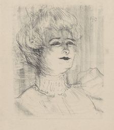 Marie-Louise Marsy, 1898., 1898. Creator: Henri de Toulouse-Lautrec