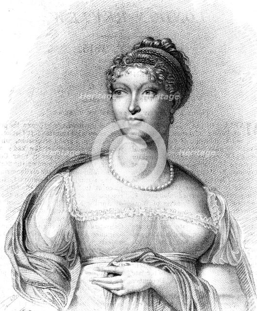 Marie Louise, Duchess of Parma, second wife of Napoleon Bonaparte, 1815.Artist: T Blood