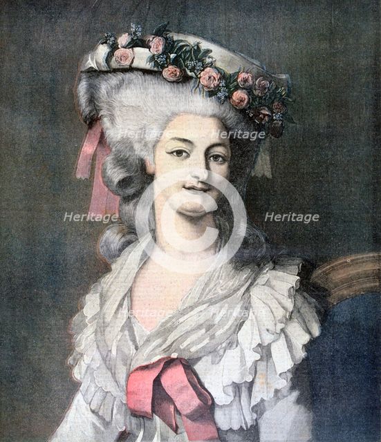 Marie-Louise, princesse de Lamballe, 1892. Artist: Louis Edouard Rioult