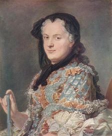 Marie Leczinska c1748. Creator: Maurice-Quentin de La Tour
