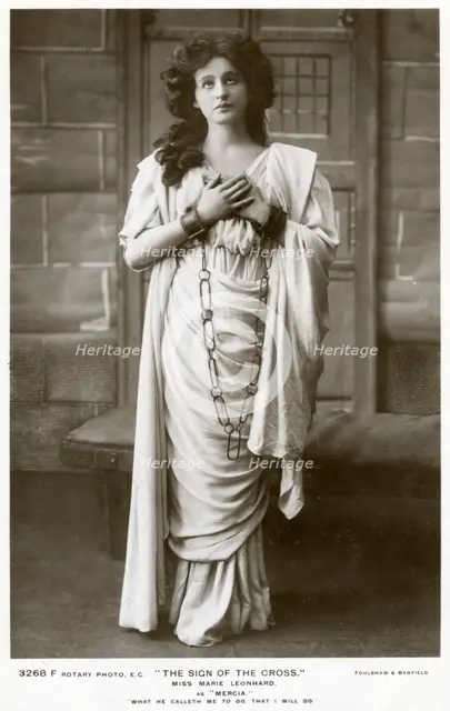 Marie Leonhard, actress, c1900s(?).Artist: Foulsham and Banfield